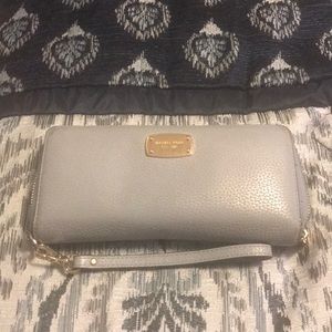 Light blue Michael Kors leather continental wallet